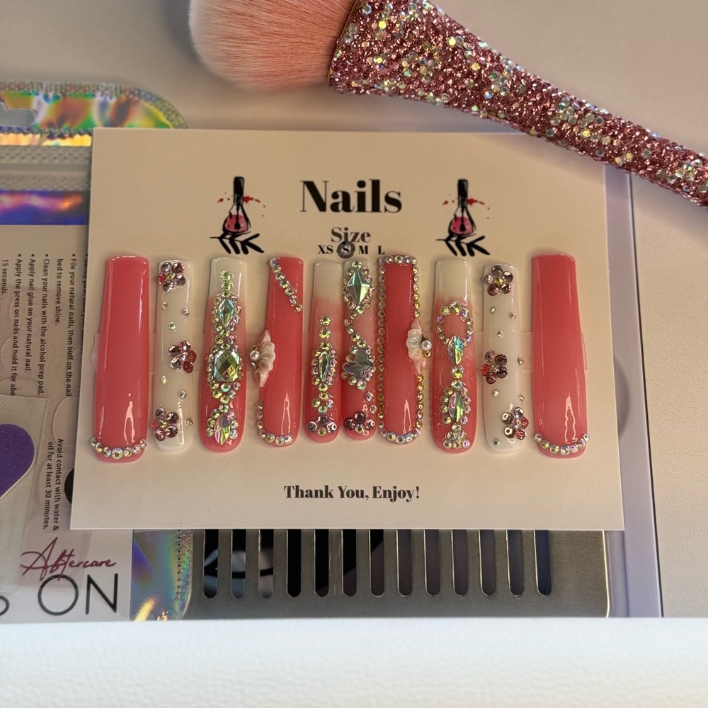 Princess Bling | Custom Press On Nails | High Quality Nails | Handmade SMALL